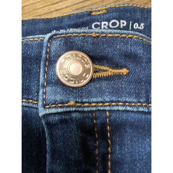 Chicos Jeans Size 0.5 US 6 XS Platinum Straight Crop Slim Fit Pants - Picture 6 of 12